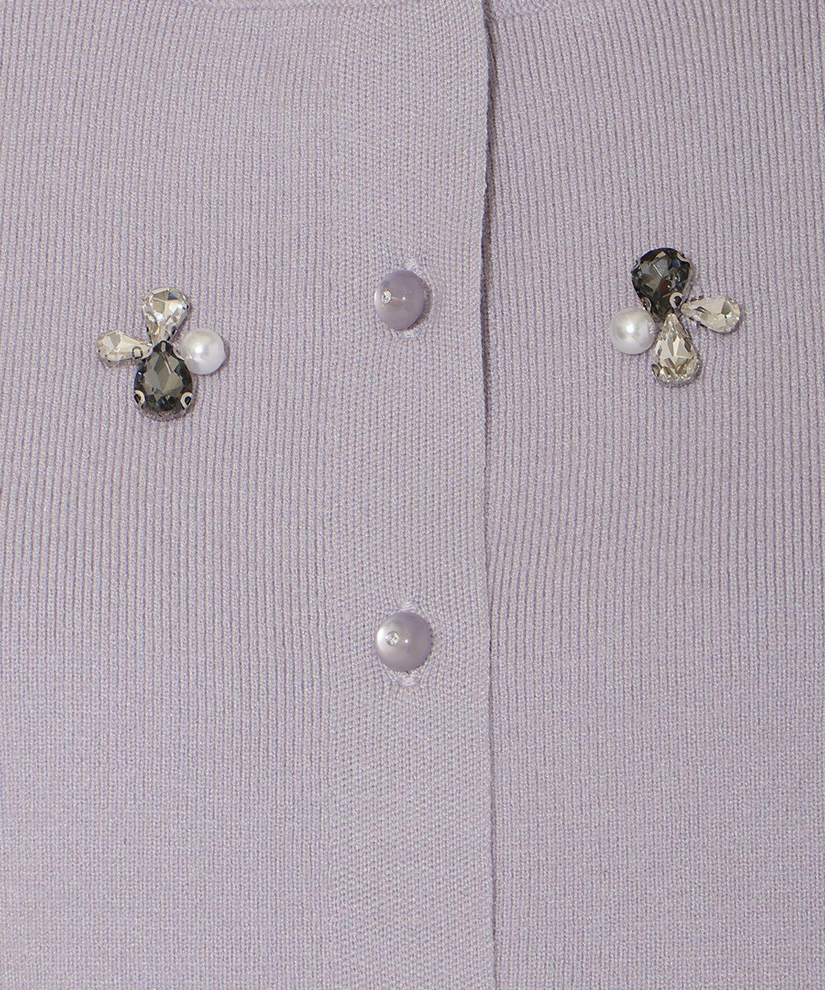 アンドクチュール「ビジュー&times;パールニットカーディガン」|カーディガン|