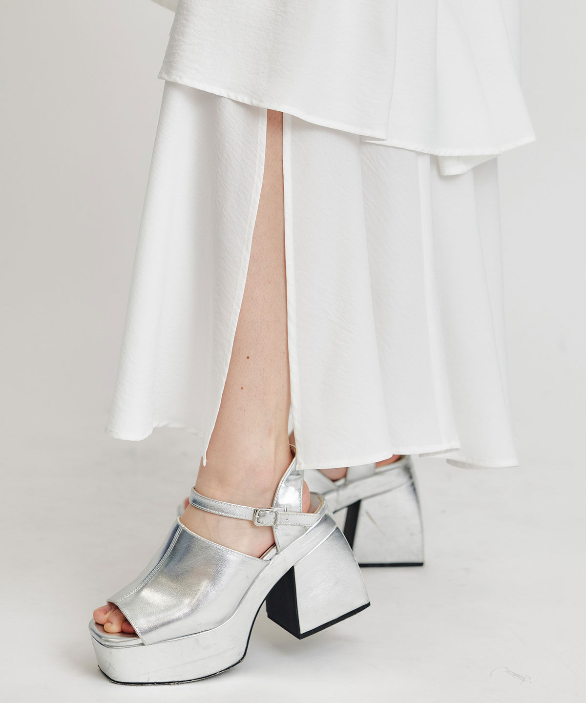 REDYAZEL「エアリーティアードロングスカート」|フレア|