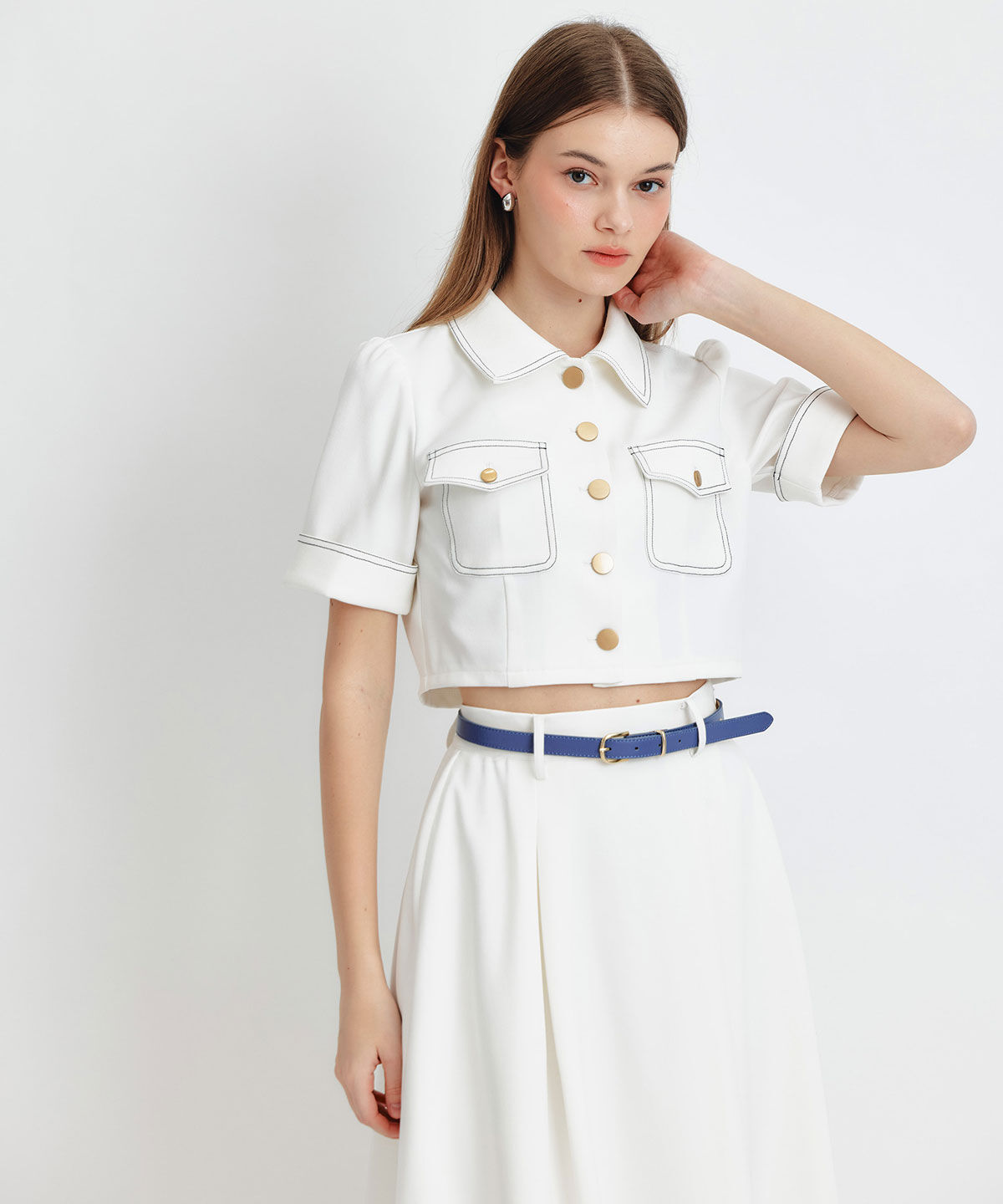 REDYAZEL「ショートジャケット&times;フレアロングスカートセットアップ」|ワンピース|