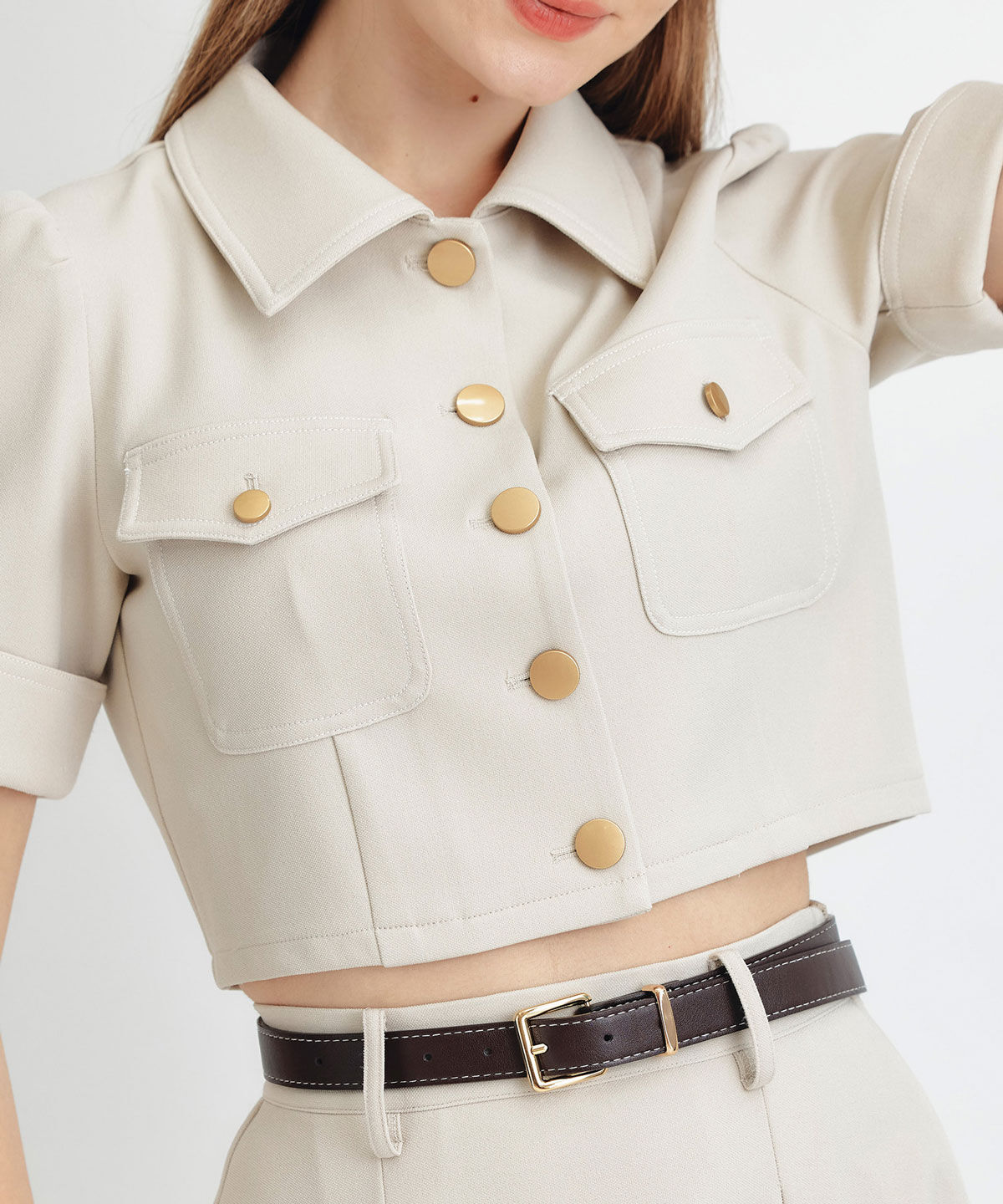 REDYAZEL「ショートジャケット&times;フレアロングスカートセットアップ」|ワンピース|