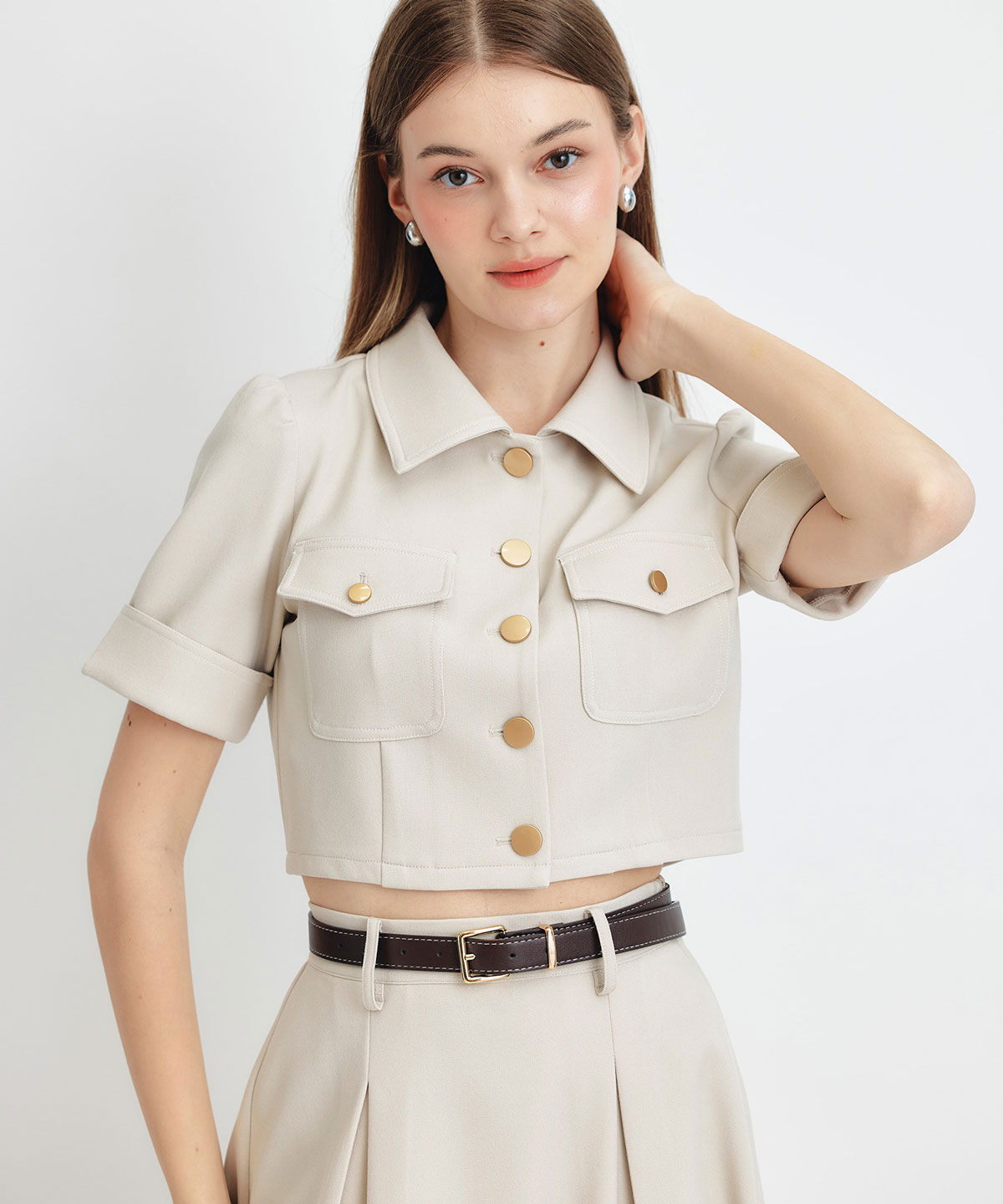 REDYAZEL「ショートジャケット&times;フレアロングスカートセットアップ」|ワンピース|