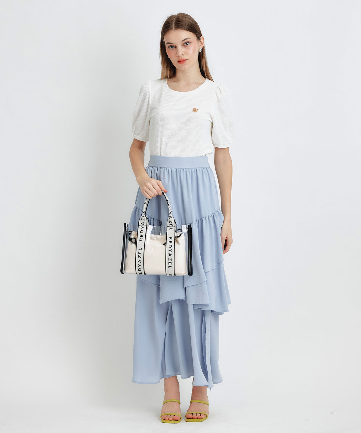 REDYAZEL「ジャガードカットロゴプルオーバー」|ニット・セーター|