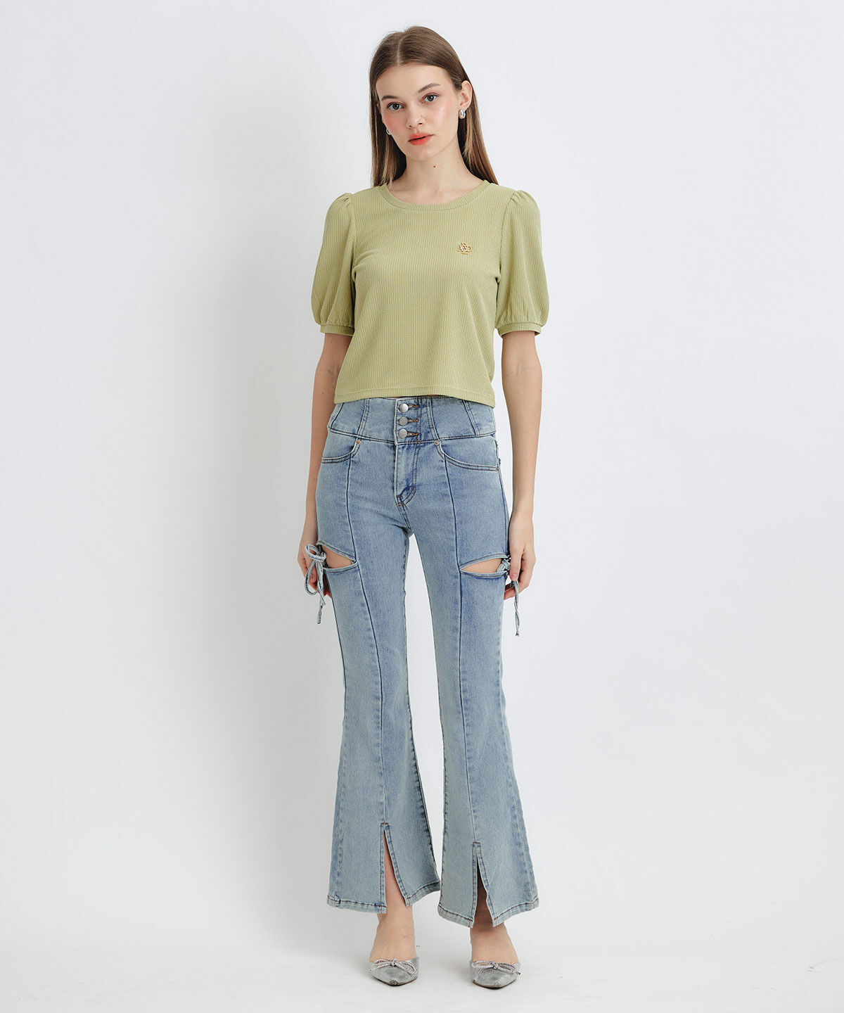 REDYAZEL「ジャガードカットロゴプルオーバー」|ニット・セーター|