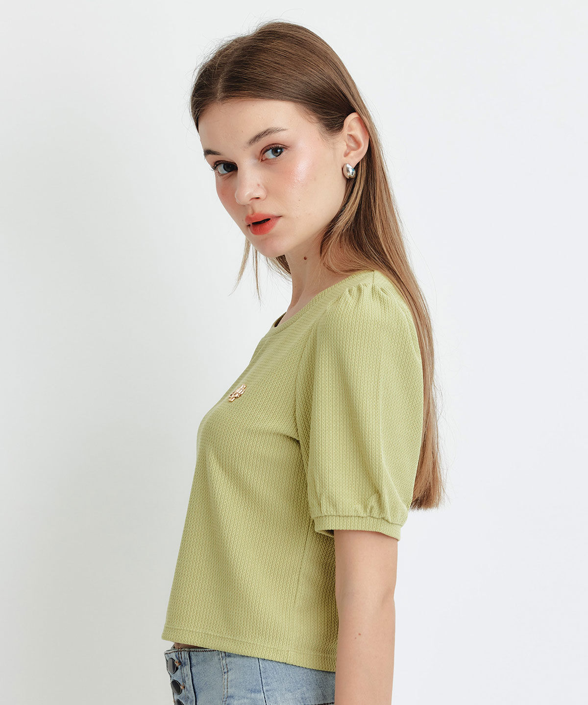 REDYAZEL「ジャガードカットロゴプルオーバー」|ニット・セーター|