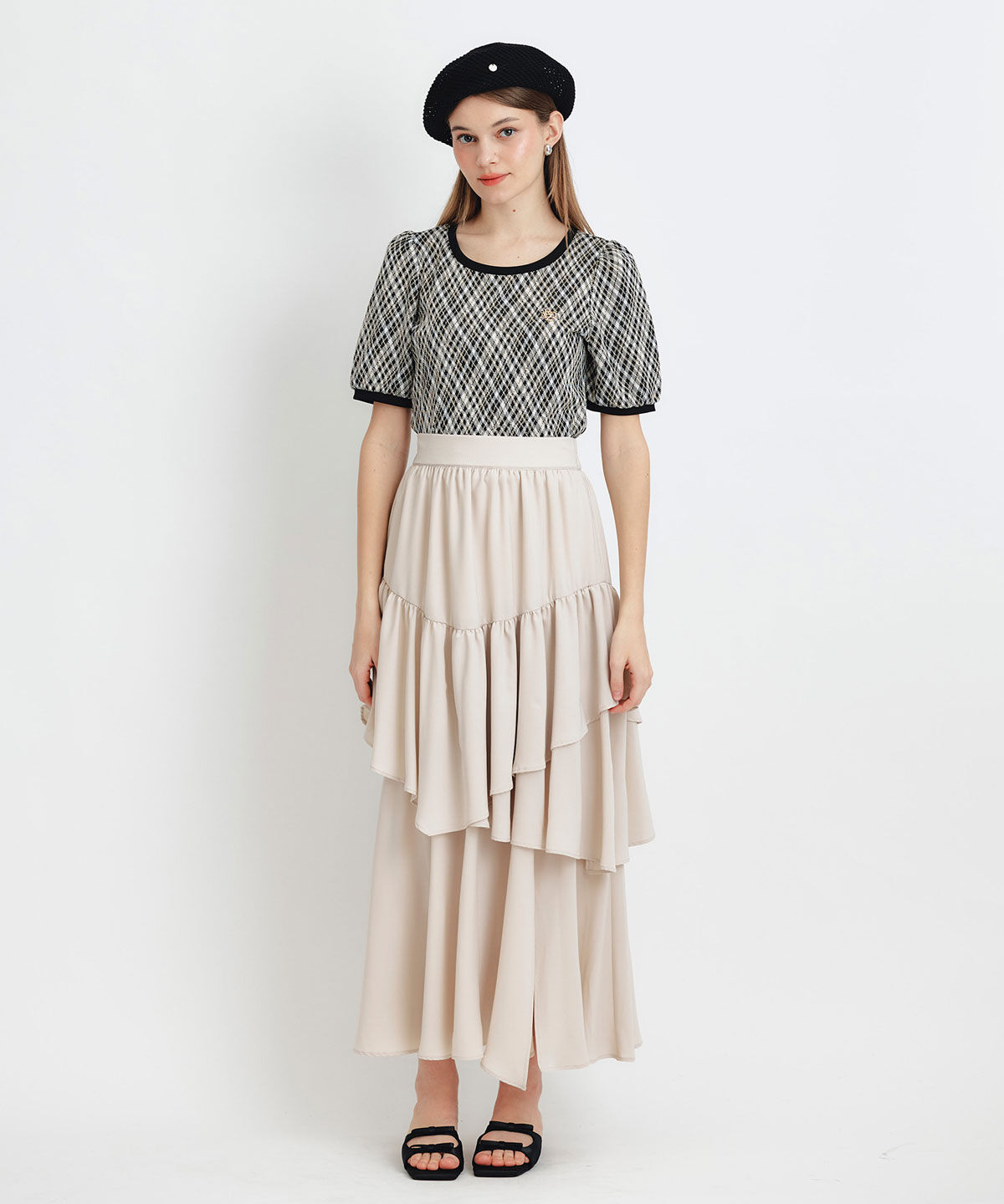 REDYAZEL「ジャガードカットロゴプルオーバー」|ニット・セーター|