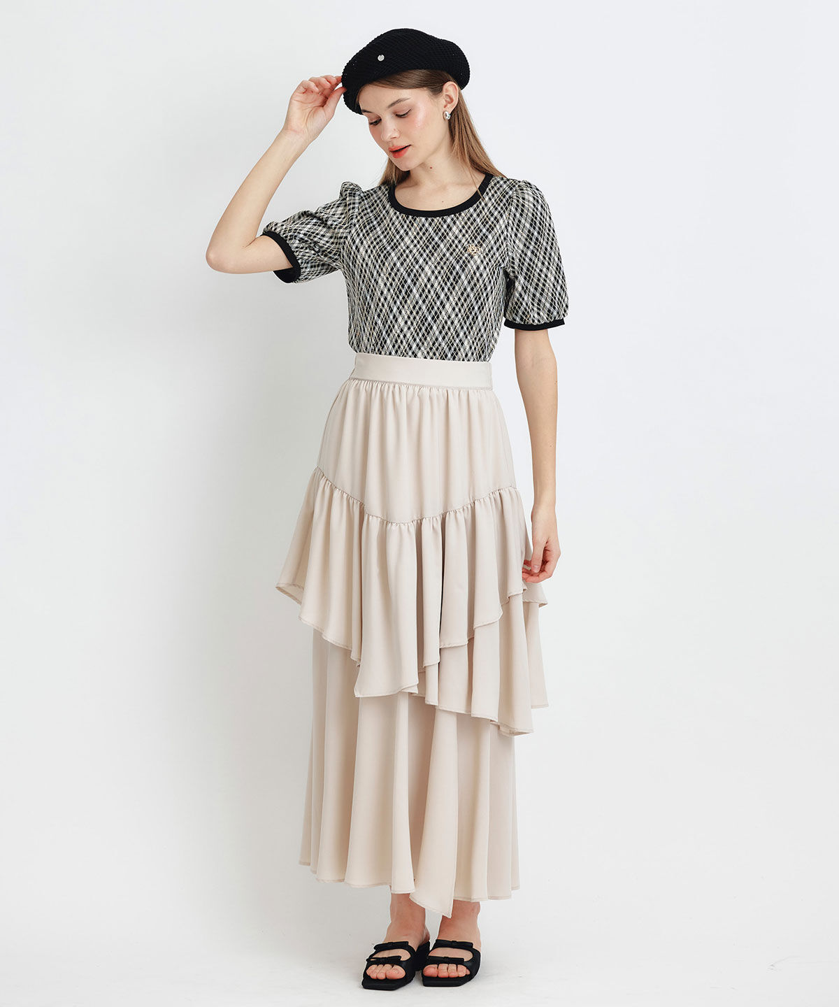 REDYAZEL「ジャガードカットロゴプルオーバー」|ニット・セーター|