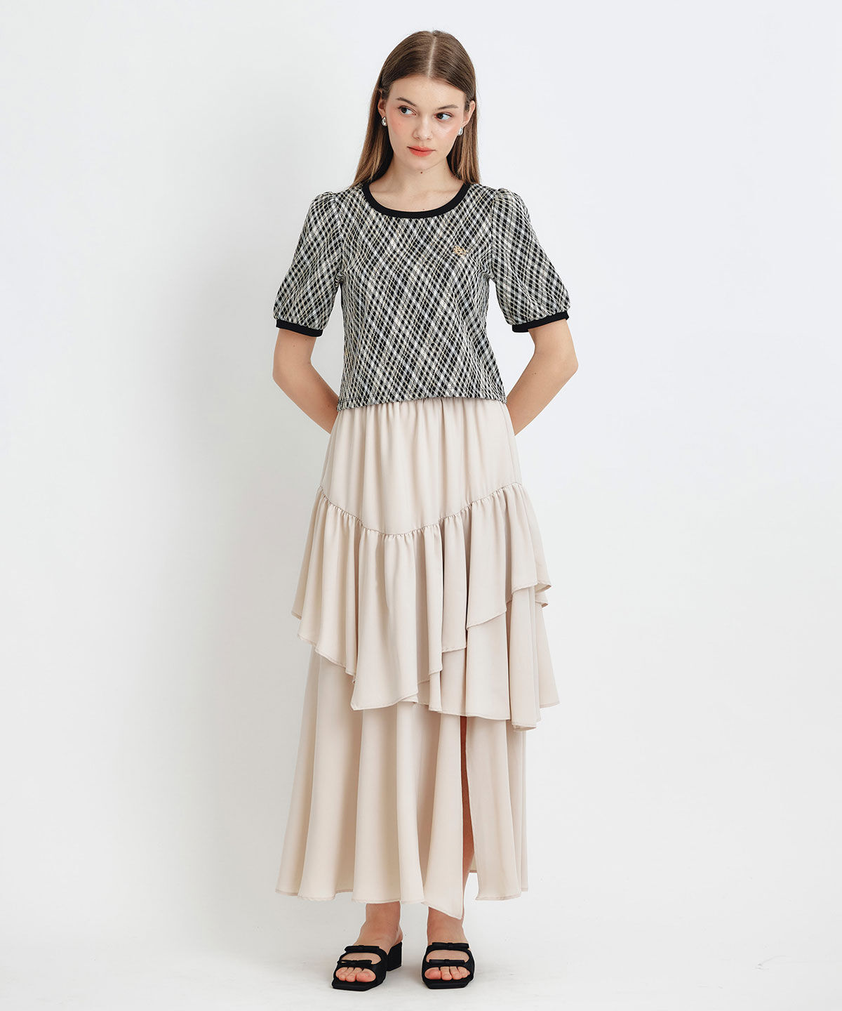 REDYAZEL「ジャガードカットロゴプルオーバー」|ニット・セーター|