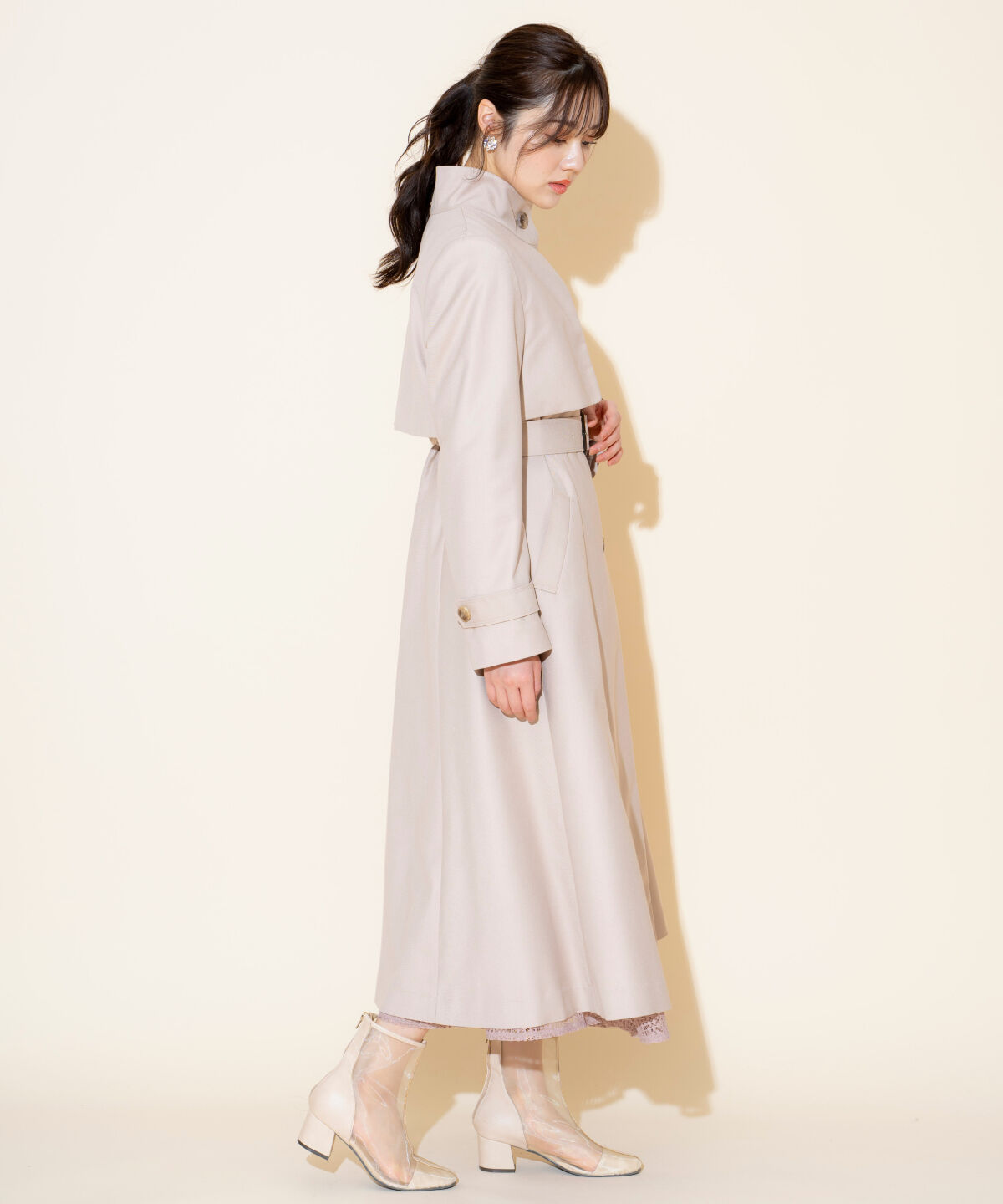 WILLSELECTION「スタンドカラーシングルトレンチコート」|トレンチコート|