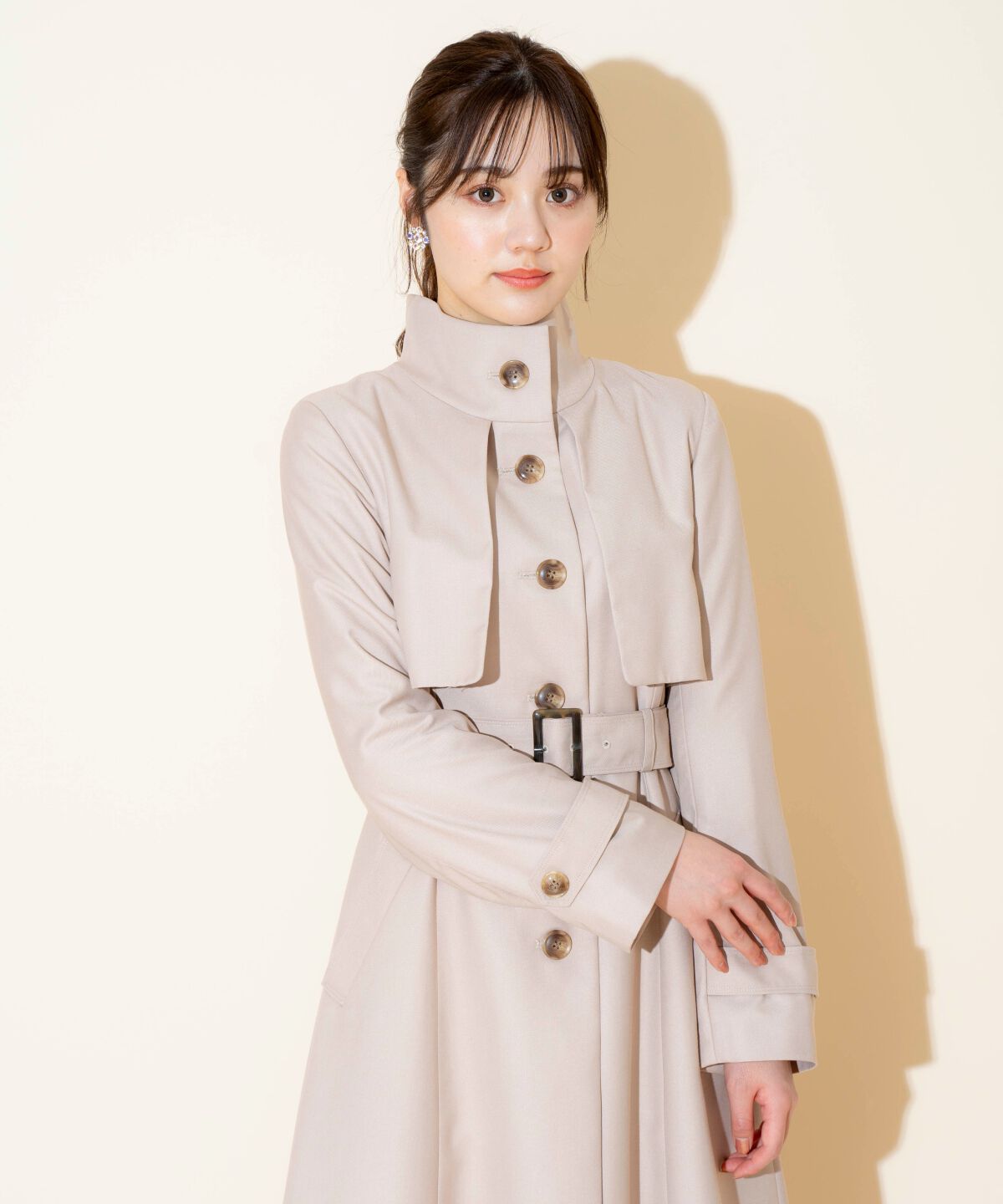 WILLSELECTION「スタンドカラーシングルトレンチコート」|トレンチコート|
