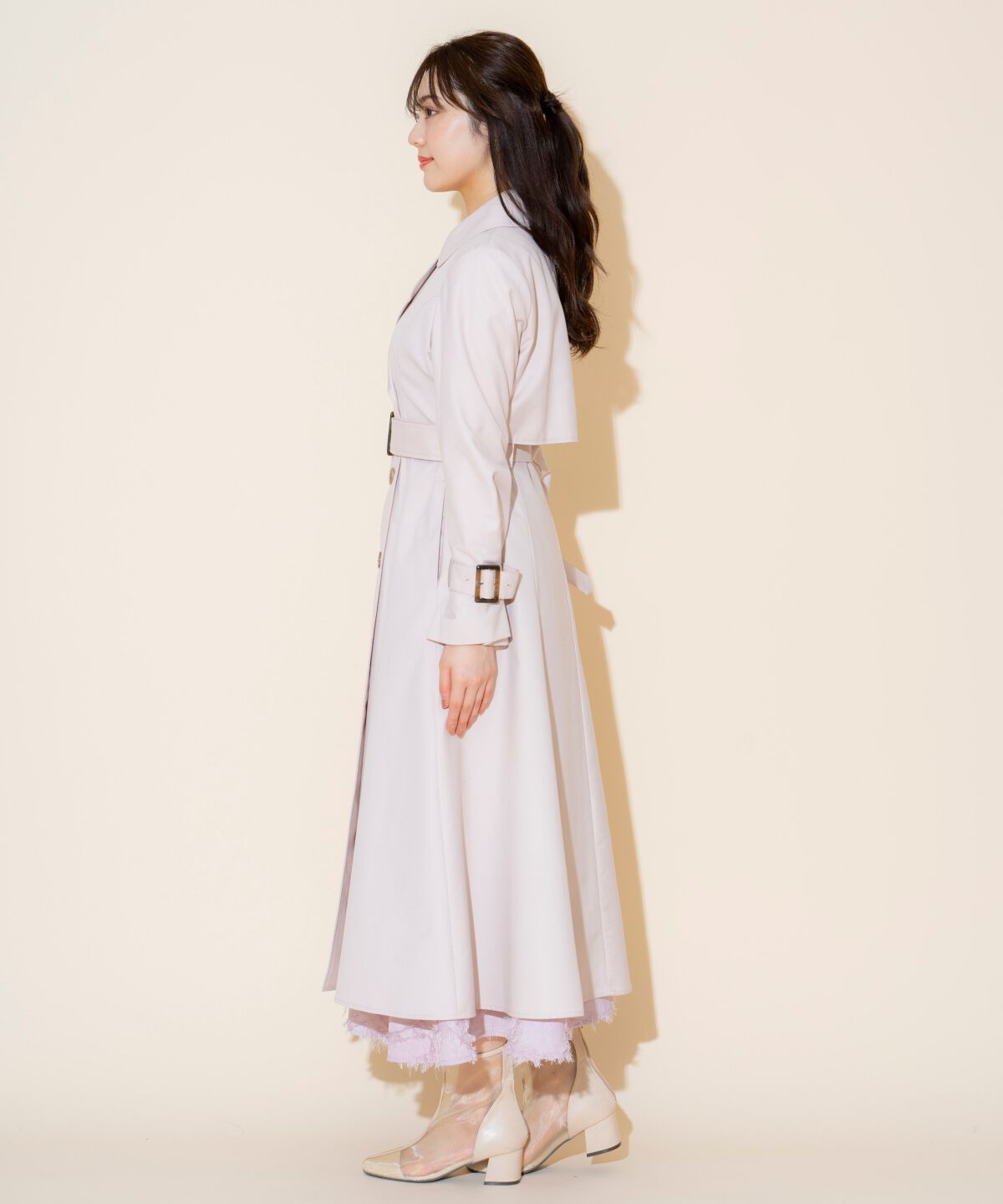 WILLSELECTION「Wボタンスプリングコート」|トレンチコート|