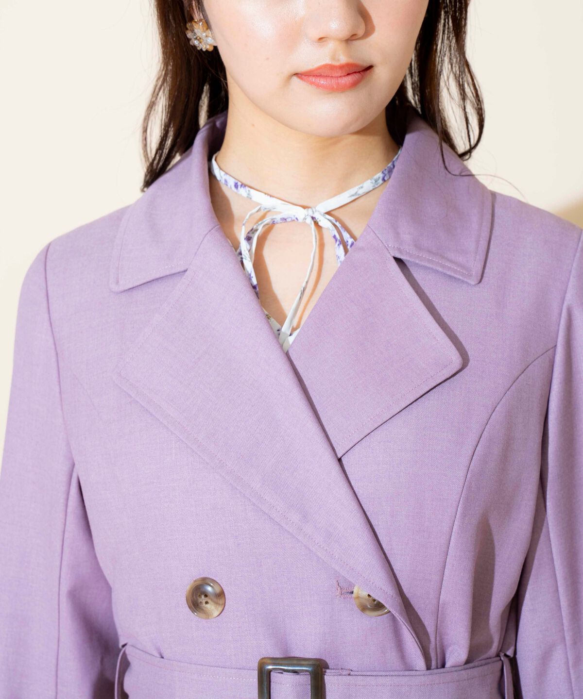 WILLSELECTION「Wボタンスプリングコート」|トレンチコート|