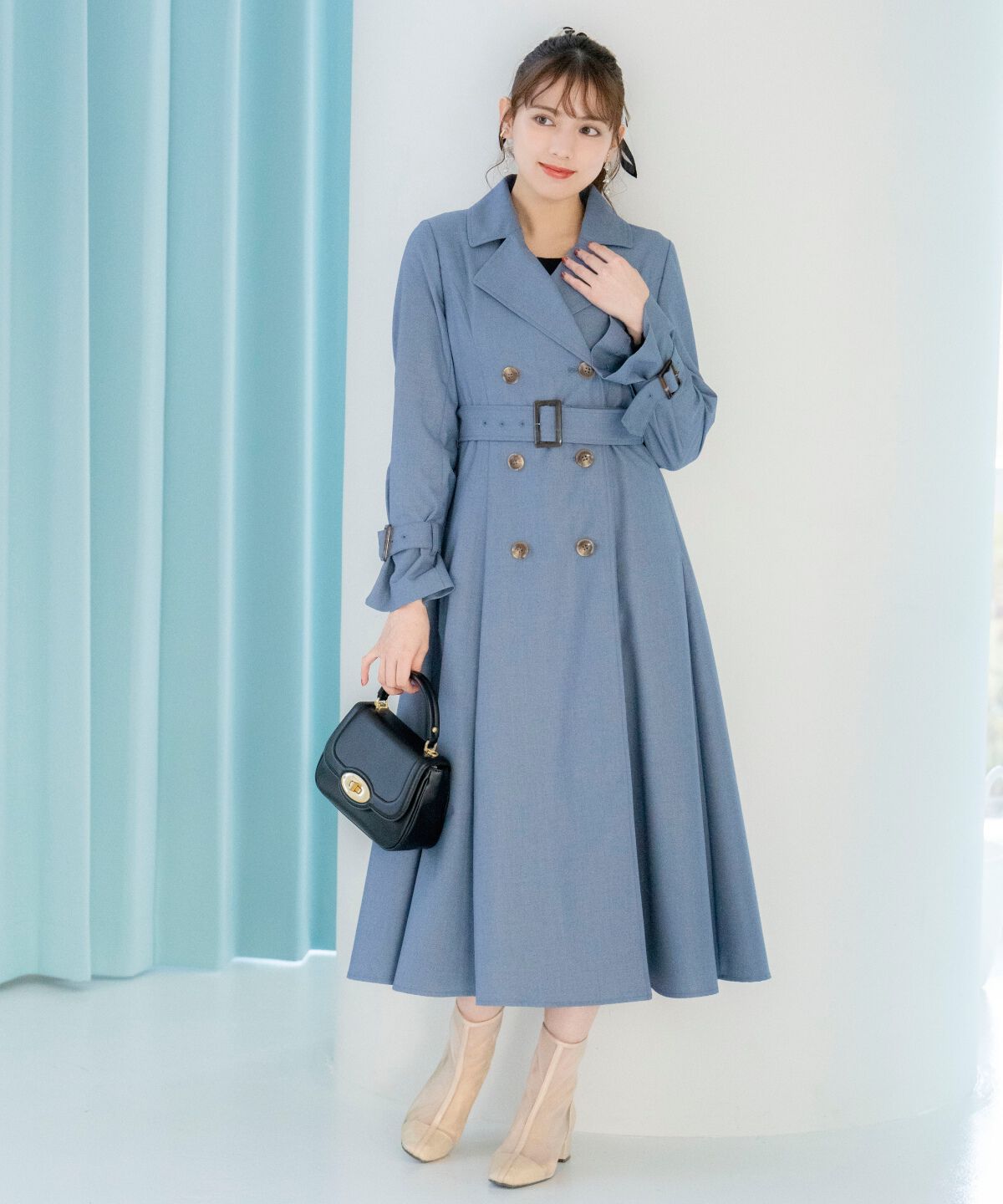 WILLSELECTION「Wボタンスプリングコート」|トレンチコート|