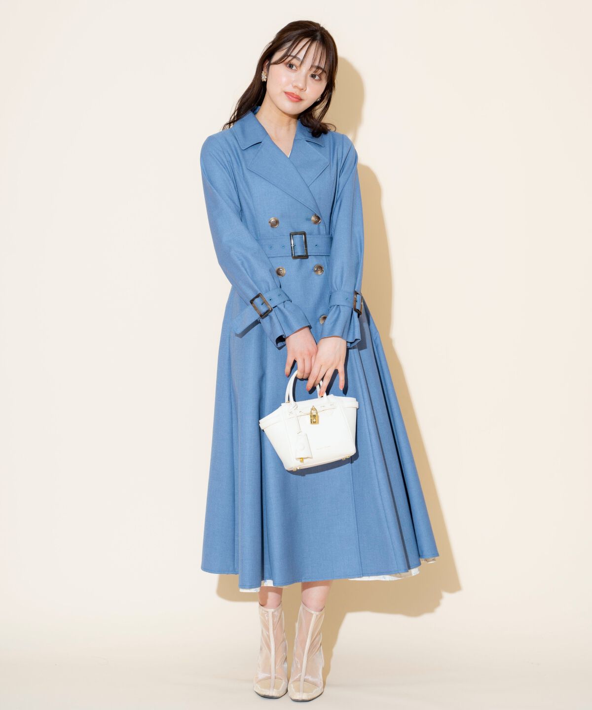 WILLSELECTION「Wボタンスプリングコート」|トレンチコート|