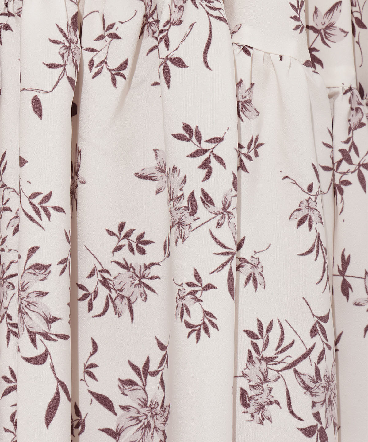 WILLSELECTION「モノトーンフラワーティアードワンピース」|ワンピース|