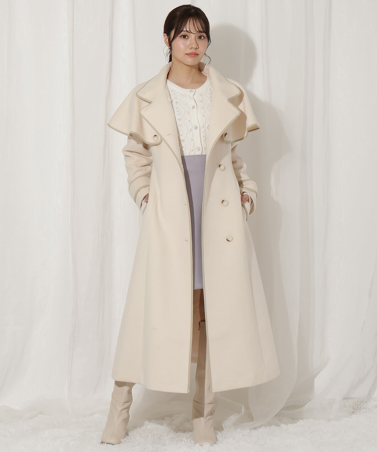 WILLSELECTION「配色ケープコート」|その他|