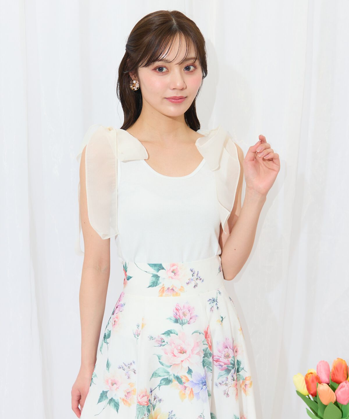 WILLSELECTION「ショルダーリボンテレコキャミソール」|キャミソール|