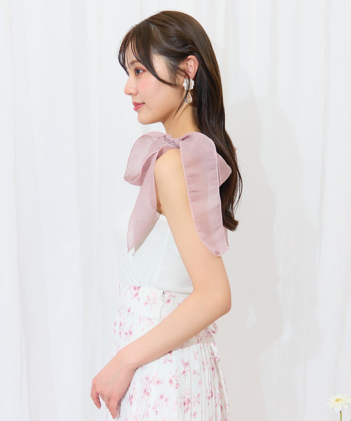 WILLSELECTION「ショルダーリボンテレコキャミソール」|キャミソール|