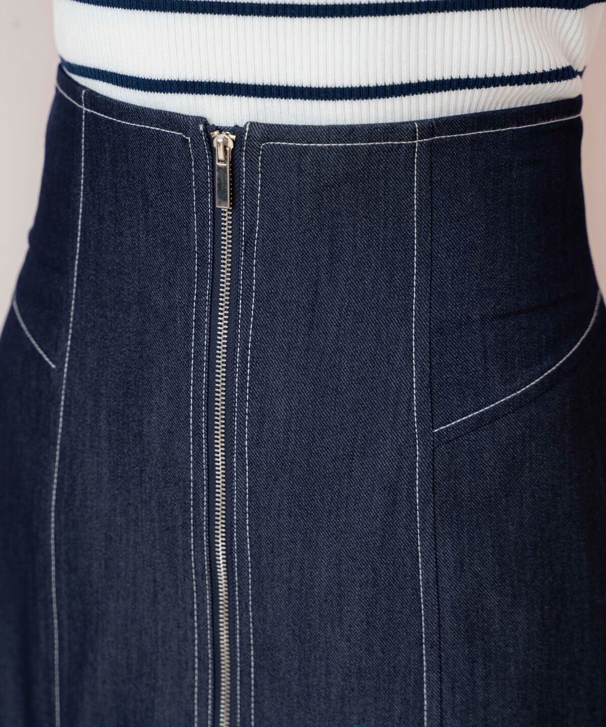 WILLSELECTION「ZIPデザインスリットマーメイドスカート」|フレア|