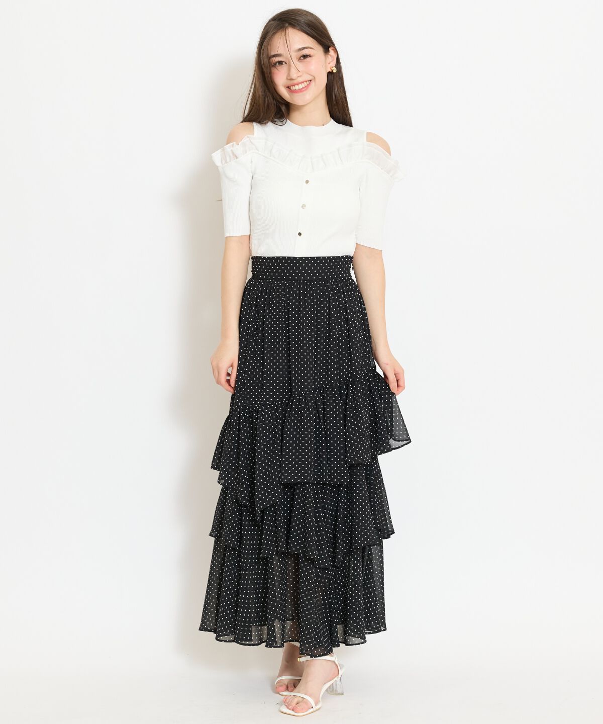 WILLSELECTION「アシメティアードスカート」|フレア|