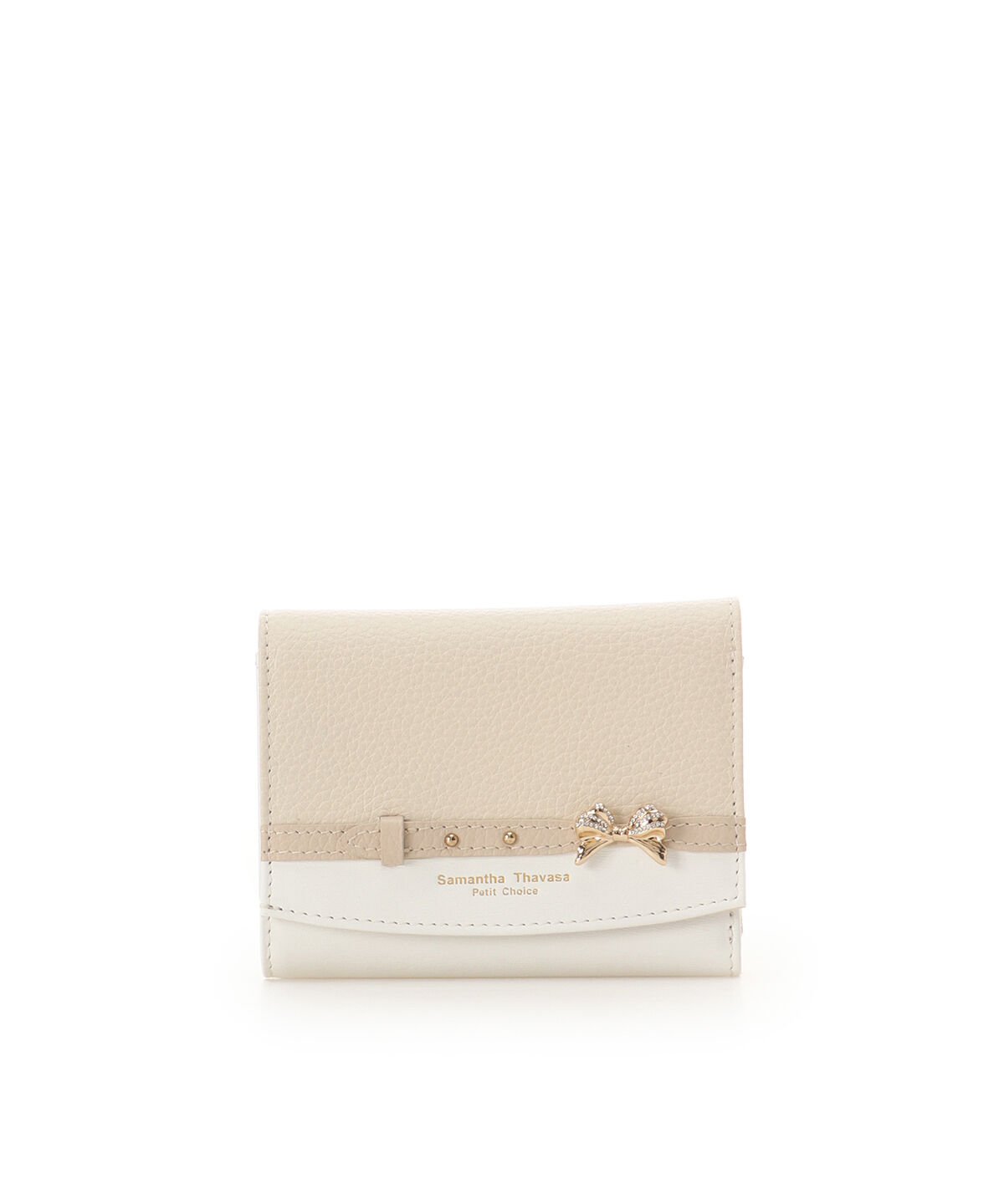Samantha Thavasa Petit Choice「ビジューリボンバイカラー 折財布」|財布|