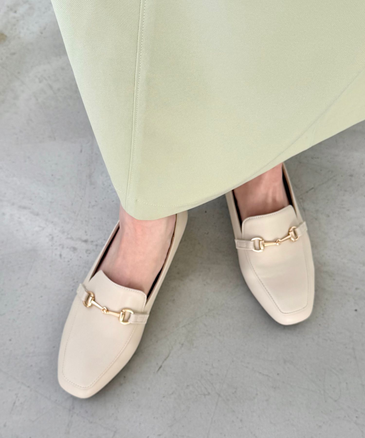 ORiental TRaffic「【跳べるパンプス/シリーズ累計１５０万足突破】スクエアトゥ ビット モチーフ  ローファー /R-3210」|パンプス|