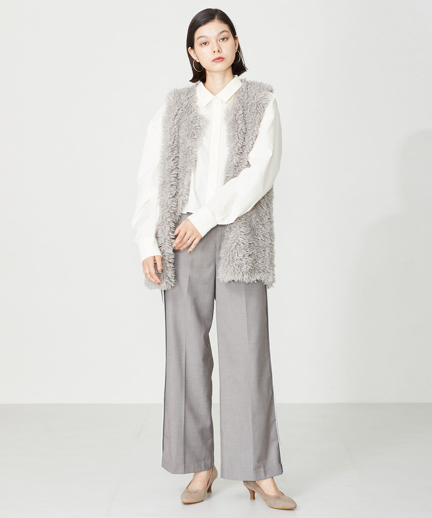 ORiental TRaffic「【WEB限定 / 累計9万足突破】 ミドルヒール パンプス /R-4008  ヒール5.5cm シンプル オフィス クッション」|パンプス|