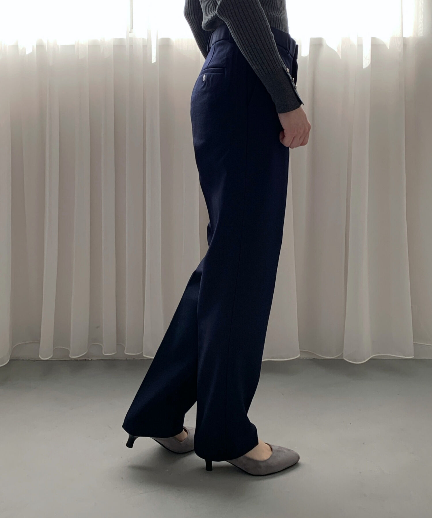 ORiental TRaffic「【WEB限定 / 累計9万足突破】 ミドルヒール パンプス /R-4008  ヒール5.5cm シンプル オフィス クッション」|パンプス|