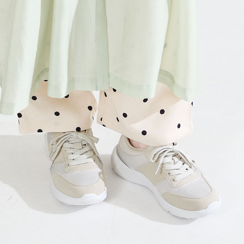 ORiental TRaffic「●2026春夏新作●【 瞬間フィット 】 サイド ロゴ 付き ナイロン スニーカー /OT3800」|スニーカー|