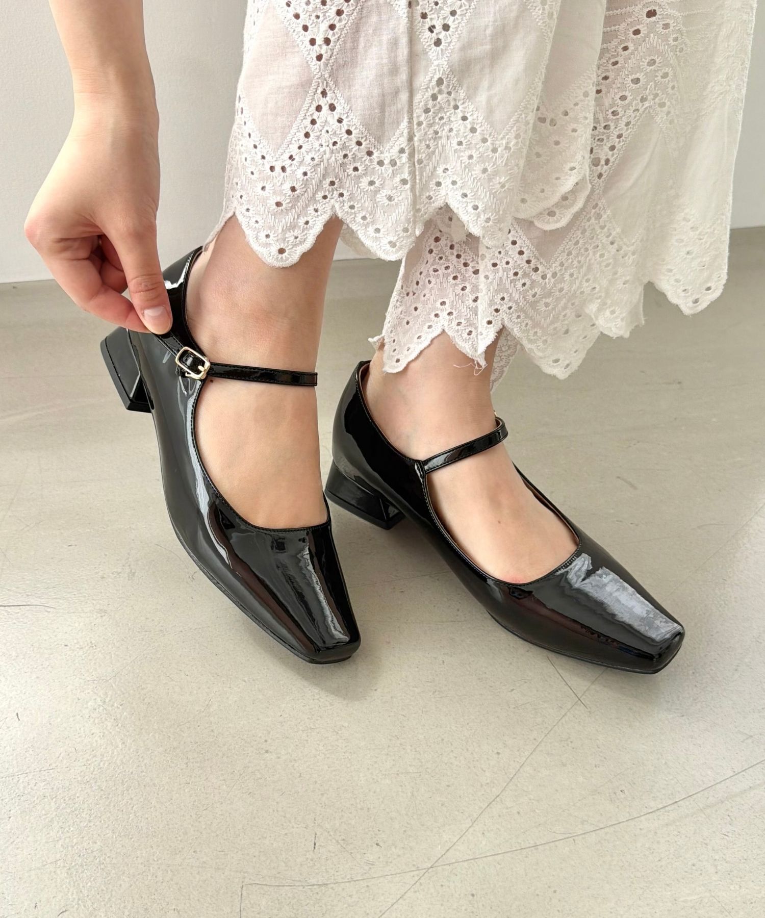 ORiental TRaffic「●2026春夏新作●スクエアトゥ メリージェーン パンプス /61121」|パンプス|