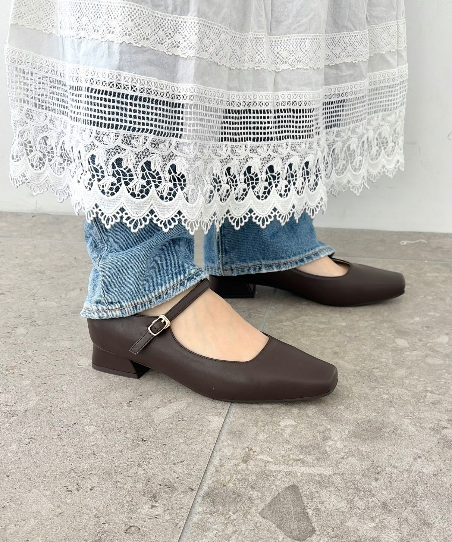 ORiental TRaffic「●2026春夏新作●スクエアトゥ メリージェーン パンプス /61121」|パンプス|