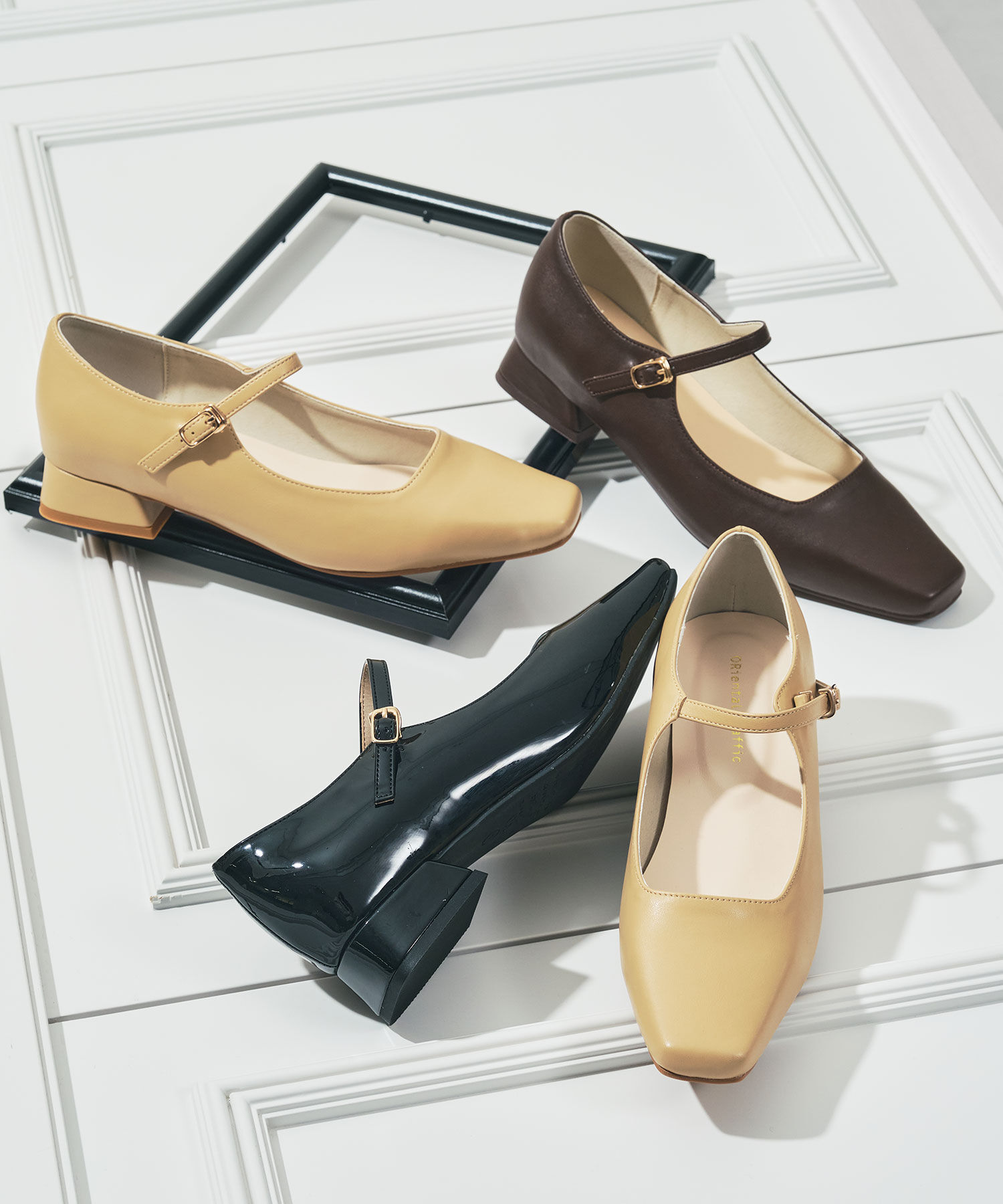 ORiental TRaffic「●2026春夏新作●スクエアトゥ メリージェーン パンプス /61121」|パンプス|YELLOW