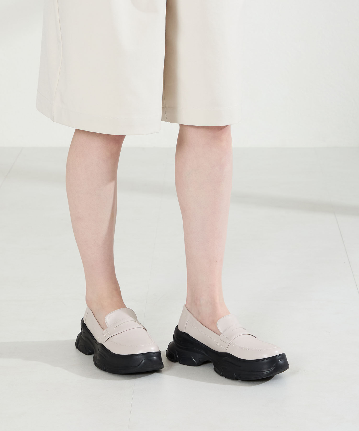 ORiental TRaffic「●2026春夏新作●スニーカー ソール ローファー /61123」|ローファー|WHITE