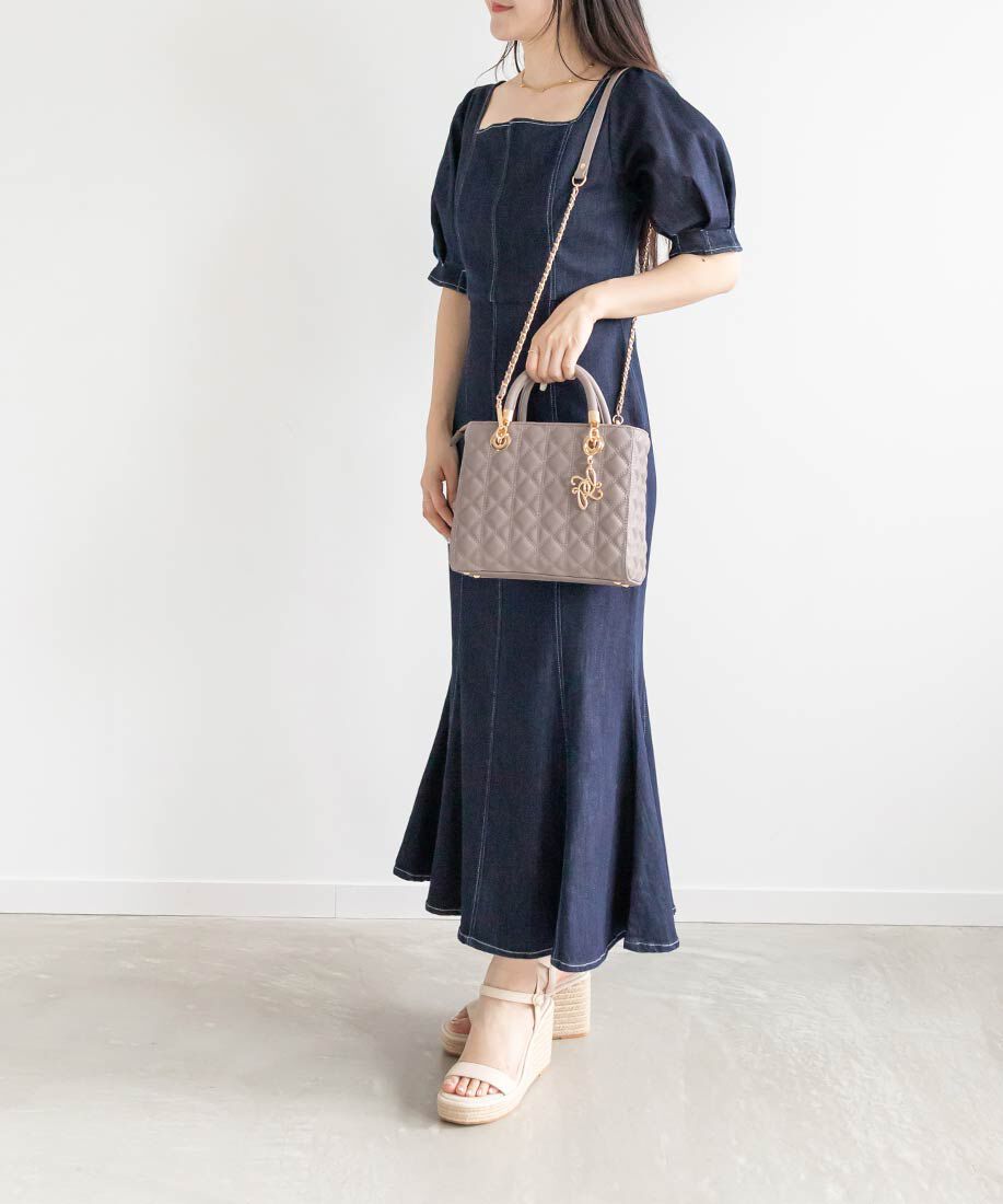  「2WAYキルティングミディバッグ」|ハンドバッグ|