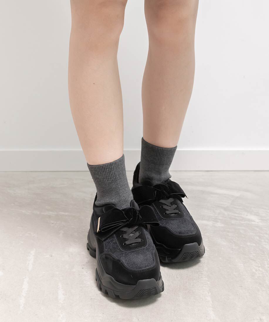  「2WAY ソックスドッキングリボンスニーカー」|スニーカー|