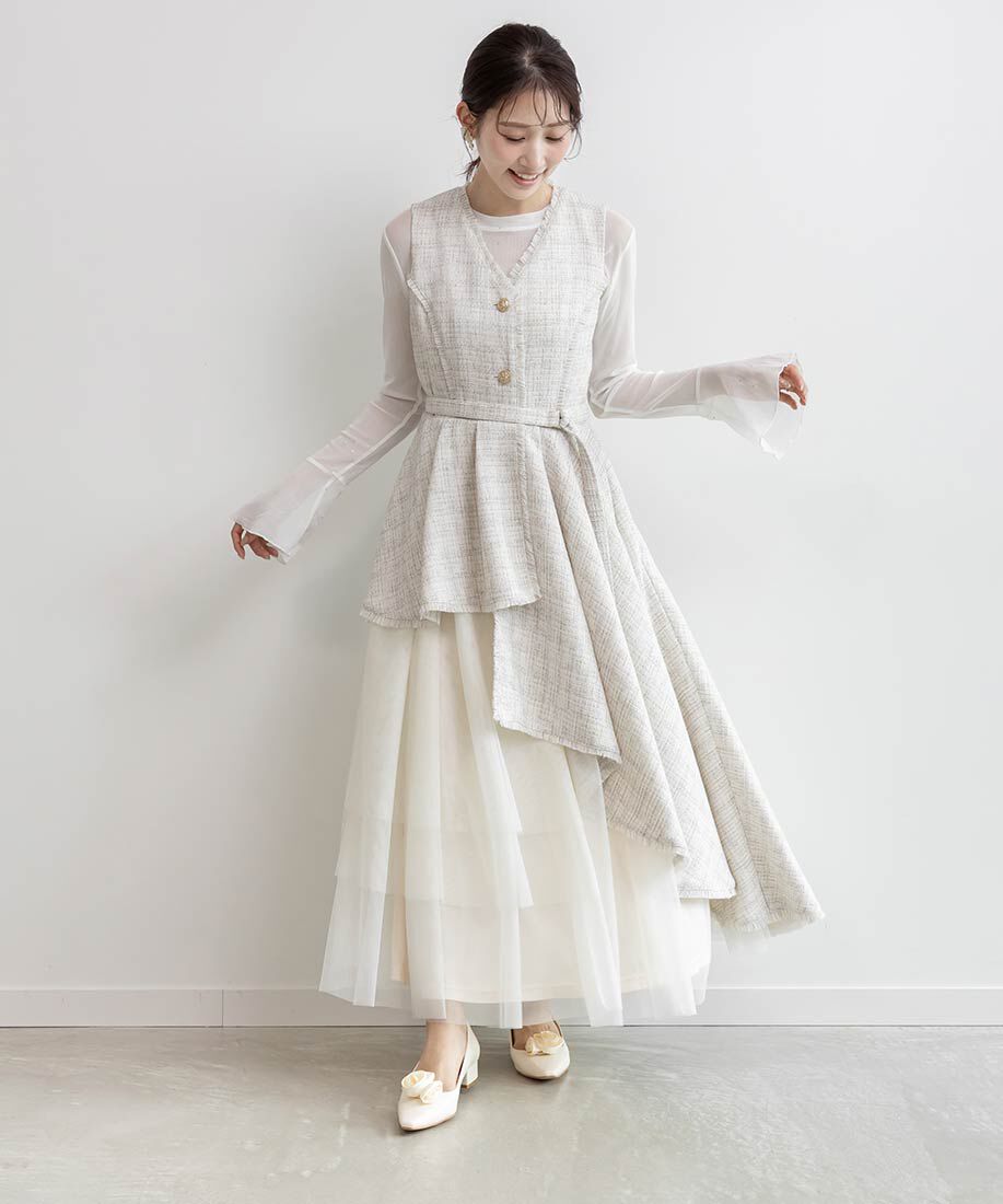  「2WAY ローズモチーフフラットパンプス」|パンプス|