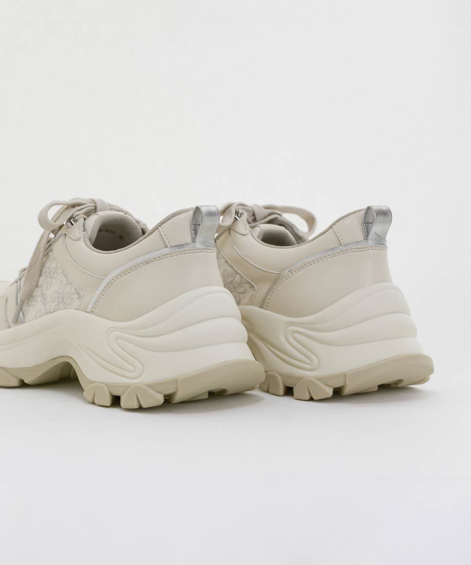  「モノグラム刺繍デザインスニーカー」|スニーカー|