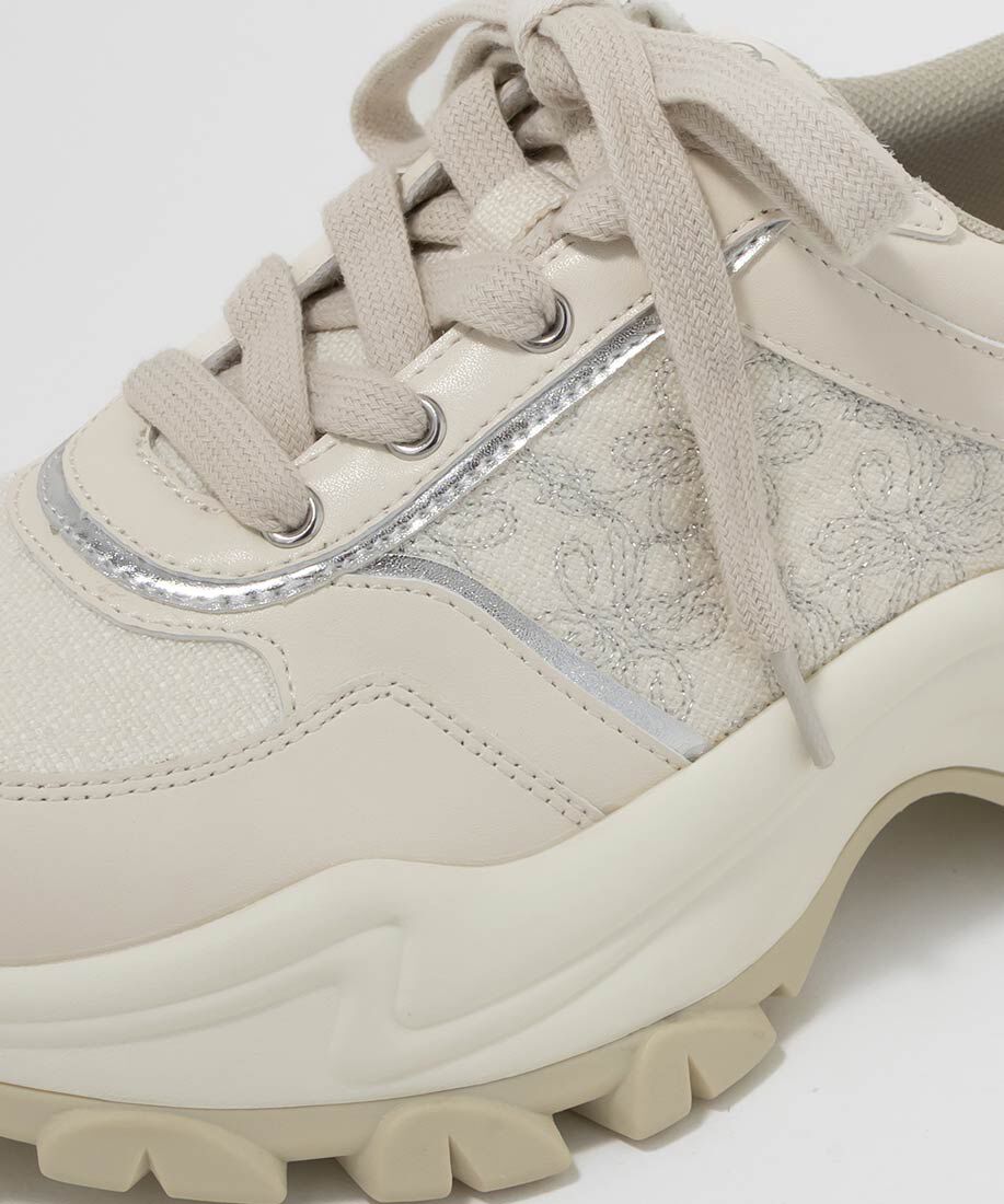  「モノグラム刺繍デザインスニーカー」|スニーカー|