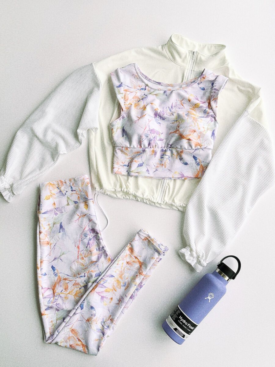 ALBOVE「エレガントリーフ柄フルレギンス」|ショーツ|