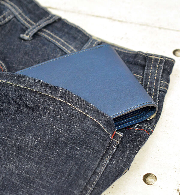 Kinuya Indigo「AWA-AI　二つ折り財布」|財布|