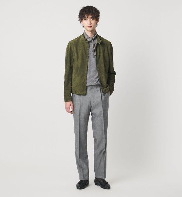 UNITED ARROWS「サイドアジャスター 1プリーツ スラックス」|スラックス|