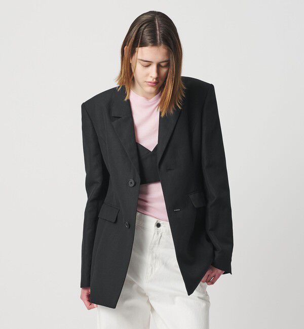 AEWEN MATOPH「＜AEWEN MATOPH＞ウールリネン ウエストシェイプジャケット」|テーラードジャケット|