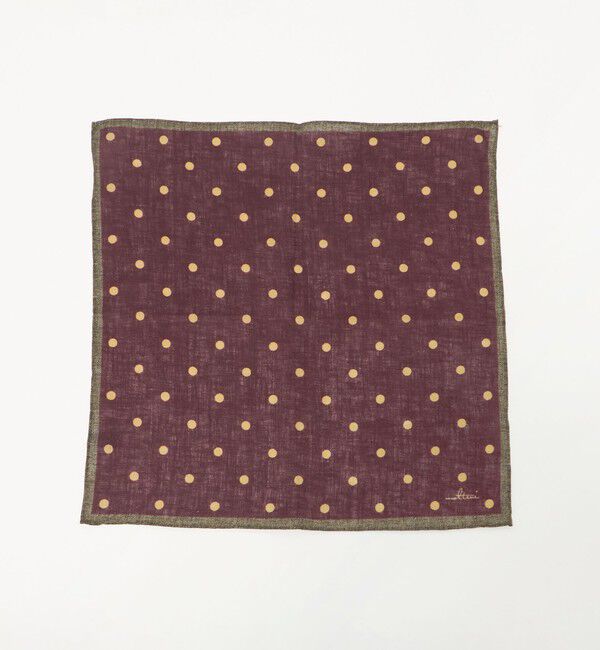 UNITED ARROWS「＜molteni＞ ドットプリント ポケットチーフ」|ハンカチ|