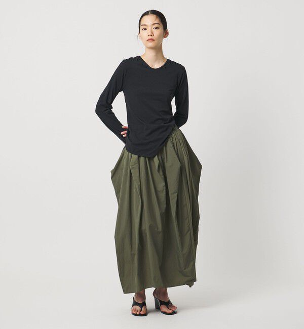 AEWEN MATOPH「＜AEWEN MATOPH＞ナイロンタックコクーンスカート ‐ ウォッシャブル ‐」|スカート|