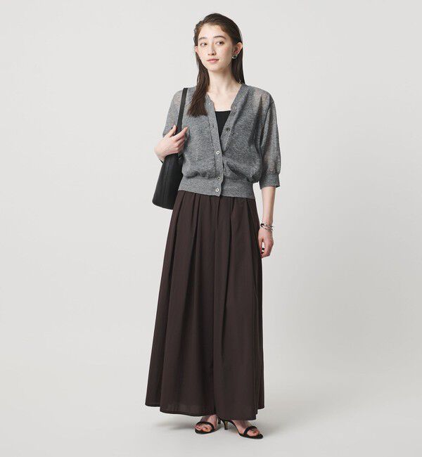 UNITED ARROWS「シアー Vネック カーディガン ‐ウォッシャブル‐」|カーディガン|