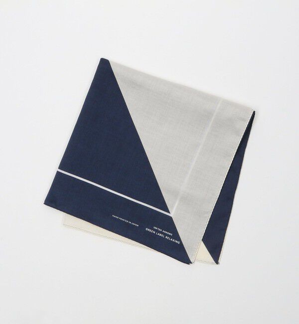 UNITED ARROWS green label relaxing「GLR シーアイランド スイッチ ハンカチ」|ハンカチ|NAVY