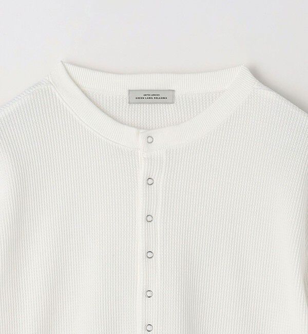 UNITED ARROWS green label relaxing「＜at ease＞ヘンリーネック ワッフル プルオーバー カットソー」|Tシャツ・カットソー|