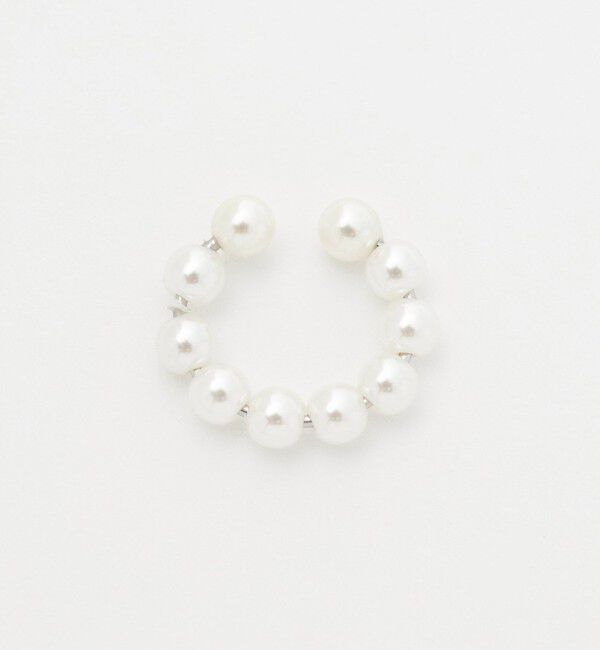 UNITED ARROWS green label relaxing「【WEB限定】2本セット イヤーカフ（ホワイトパーツ）/ イヤカフ」|イヤリング|