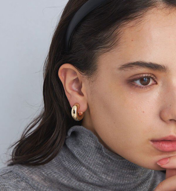 UNITED ARROWS green label relaxing「【WEB限定】チューブ ライン フープピアス 2」|ピアス|