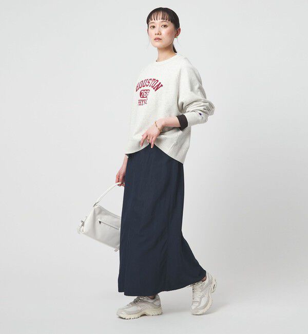 UNITED ARROWS green label relaxing「ツイル Aライン スカート」|フレア|