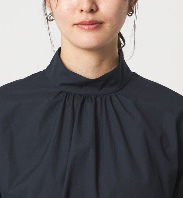 UNITED ARROWS green label relaxing「［size SHORTあり］ハイネック ボリューム スリーブ ブラウス」|シャツ・ブラウス|